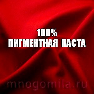 Пигментная паста красная 100 % 100 гр