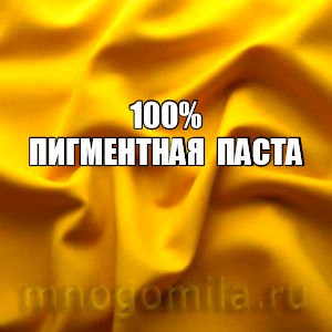 Пигментная паста желтая 100 % 100 гр