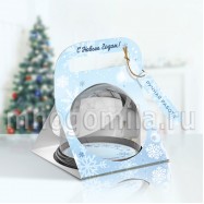 Голубые снежинки НГ сумочка для купола
