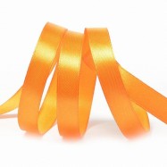 Лента атласная оранжевая 1 метр 12 мм